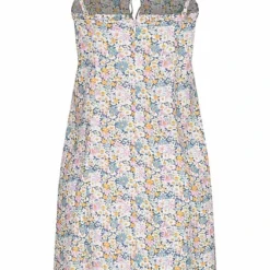 ONLY Damen Viskose Kleid Mit Bindedetail Und Rüschen Blumenprint Coronet Blau -Diven Art Verkäufe 22040517 2