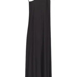 ONLY Damen Midi Kleid Mit Breiten Frillträgern Schwarz -Diven Art Verkäufe 22040615 1