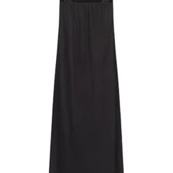 ONLY Damen Midi Kleid Mit Breiten Frillträgern Schwarz -Diven Art Verkäufe 22040615 2