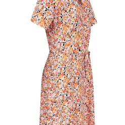 JACQUELINE DE YONG JDY By ONLY Damen Kleid Viskose Blusenkleid Mit V-Neck Blumen Print Weiss Orange 6 JACQUELINE DE YONG JDY By ONLY Damen Kleid Viskose Blusenkleid Mit V-Neck Blumen Print Weiss Orange -Diven Art Verkäufe 22040720 1