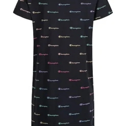 Champion Kids Mädchen Kleid T-Shirt Look All Over Logo Print Schwarz Multicolor 7 Champion Kids Mädchen Kleid T-Shirt Look All Over Logo Print Schwarz Multicolor -Diven Art Verkäufe 22040917 2