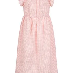 Cloud5ive Damen Kleid Mit Rüschen Und Schleife Vorn Hell Rosa -Diven Art Verkäufe 22046444 2