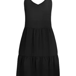 JACQUELINE DE YONG JDY By ONLY Damen Kleid Mit V-Neck Und Volant Schwarz