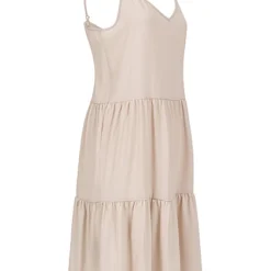 JACQUELINE DE YONG JDY By ONLY Damen Kleid Mit V-Neck Und Volant Chateau Gray Beige Grau -Diven Art Verkäufe 22050004 1