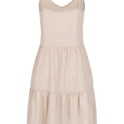 JACQUELINE DE YONG JDY By ONLY Damen Kleid Mit V-Neck Und Volant Chateau Gray Beige Grau -Diven Art Verkäufe 22050004 2