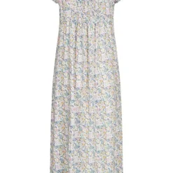 ONLY Damen Midi Viskose Kleid AOP Blumen Muster Coronet Blau Multicolor -Diven Art Verkäufe 22050080 2