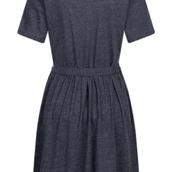 VILA Damen V-Neck Kleid Mit Bindegürtel Und Taillenbund Navy Blazer Blau -Diven Art Verkäufe 22050218 2