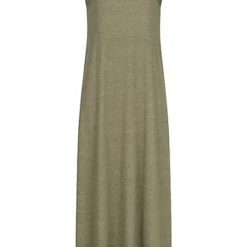 VILA Damen Ankle Longform Kleid Four Leaf Clover Oliv
