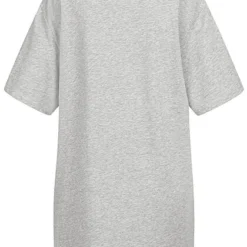 ONLY Damen Baumwoll T-Shirt Kleid Hellgrau Melange -Diven Art Verkäufe 22050255 2