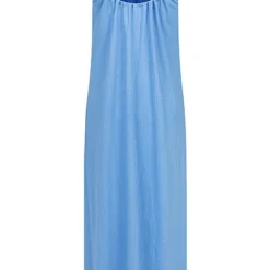 ONLY Damen Viskose Longform Kleid Strukturmuster All Aboard Blau -Diven Art Verkäufe 22050256 2