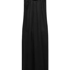 ONLY Damen Viskose Longform Kleid Strukturmuster Schwarz -Diven Art Verkäufe 22050257 2
