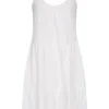 ONLY Damen Träger-Kleid Mit Rundhals Weiss -Diven Art Verkäufe 22050310