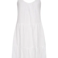 ONLY Damen Träger-Kleid Mit Rundhals Weiss