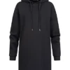 Pieces Damen NOOS Hoodiekleid Langarm Kleid Mit Kapuze Schwarz -Diven Art Verkäufe 22080311