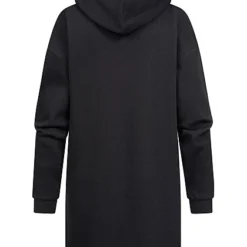 Pieces Damen NOOS Hoodiekleid Langarm Kleid Mit Kapuze Schwarz -Diven Art Verkäufe 22080311 2