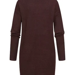 Vero Moda Damen NOOS Kleid Strickkleid Langarm Rollkragen Coffee Bean Braun Melange -Diven Art Verkäufe 22090004 2