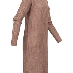 Vero Moda Damen Maxi Kleid Langarm M. High-Neck Rundhals Aztec Braun -Diven Art Verkäufe 22090006 1