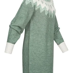 Vero Moda Damen Strickkleid Nordic-Kleid Mit Muster Laurel Wreath Grün -Diven Art Verkäufe 22100001 1