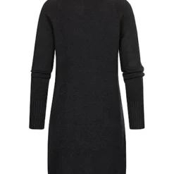 Seventyseven Lifestyle Damen Rollkragen Kleid Mit 2 Taschen Schwarz -Diven Art Verkäufe 22106515 2