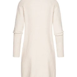 Seventyseven Lifestyle Damen Rollkragen Kleid Mit 2 Taschen Beige -Diven Art Verkäufe 22106516 2