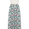 Aiki Damen Viskose Kleid Mit Häkelbesatz Und Bindedetail Tropical Print Grün Weiss 1 Aiki Damen Viskose Kleid Mit Häkelbesatz Und Bindedetail Tropical Print Grün Weiss -Diven Art Verkäufe 23020095