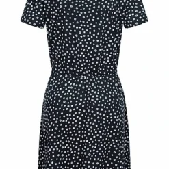 ONLY Damen NOOS Mini-Kleid Mit Bindedetail Und V-Neck Blumen Print Night Navy Blau -Diven Art Verkäufe 23020281 2