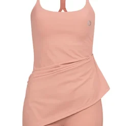 Aiki Damen 2in1 Jumpsuit Und Träger-Kleid Rosa