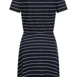 ONLY Damen NOOS Mini-Kleid Mit Bindedetail Und V-Neck Gestreift Navy Blau Weiss -Diven Art Verkäufe 23040003 2