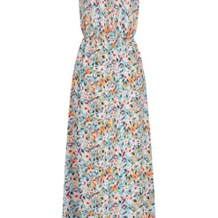 Cloud5ive Damen Viskose Maxi-Kleid M. Blumenprint Blau Multicolor -Diven Art Verkäufe 23056013 3