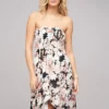 Cloud5ive Damen Bandeau Kleid In Wrap Look Und AOP Blumen Print Schwarz 1 Cloud5ive Damen Bandeau Kleid In Wrap Look Und AOP Blumen Print Schwarz -Diven Art Verkäufe 23056053