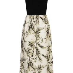 Cloud5ive Damen Maxi-Kleid 2-Tone Mit Palmen Print Off Weiss 6 Cloud5ive Damen Maxi-Kleid 2-Tone Mit Palmen Print Off Weiss -Diven Art Verkäufe 23066112 1