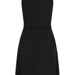 Cloud5ive Damen Ripped Tank Top Kleid Mit Rüschensaum Schwarz -Diven Art Verkäufe 23076093 2